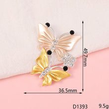 Load image into Gallery viewer, Creative beautiful butterfly DIY jewelry accessories flower  mobile phone shell stickers diamond material alloy diamond - hair accessories Ti Amo I love you
