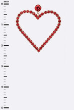 Load image into Gallery viewer, Crystal Heart Drop Earrings Ti Amo I love you
