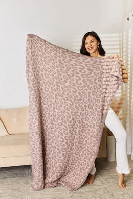 Cuddley Leopard Decorative Throw Blanket Ti Amo I love you