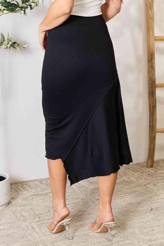 Culture Code Full Size High Waist Midi Skirt Ti Amo I love you