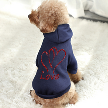 Load image into Gallery viewer, Custom Fashion Pet Hoodie Dogs &amp; Cats Fashion Clothing Ti Amo I love you
