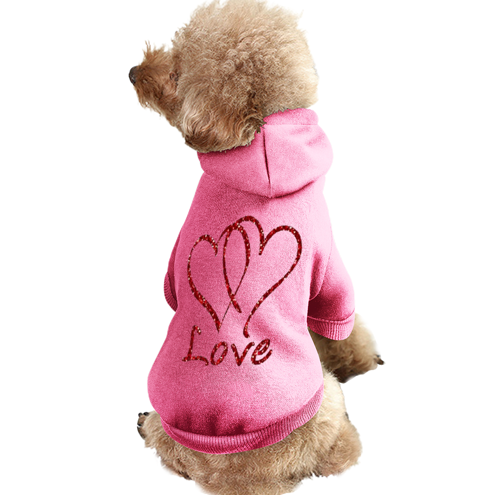 Custom Fashion Pet Hoodie Dogs & Cats Fashion Clothing Ti Amo I love you