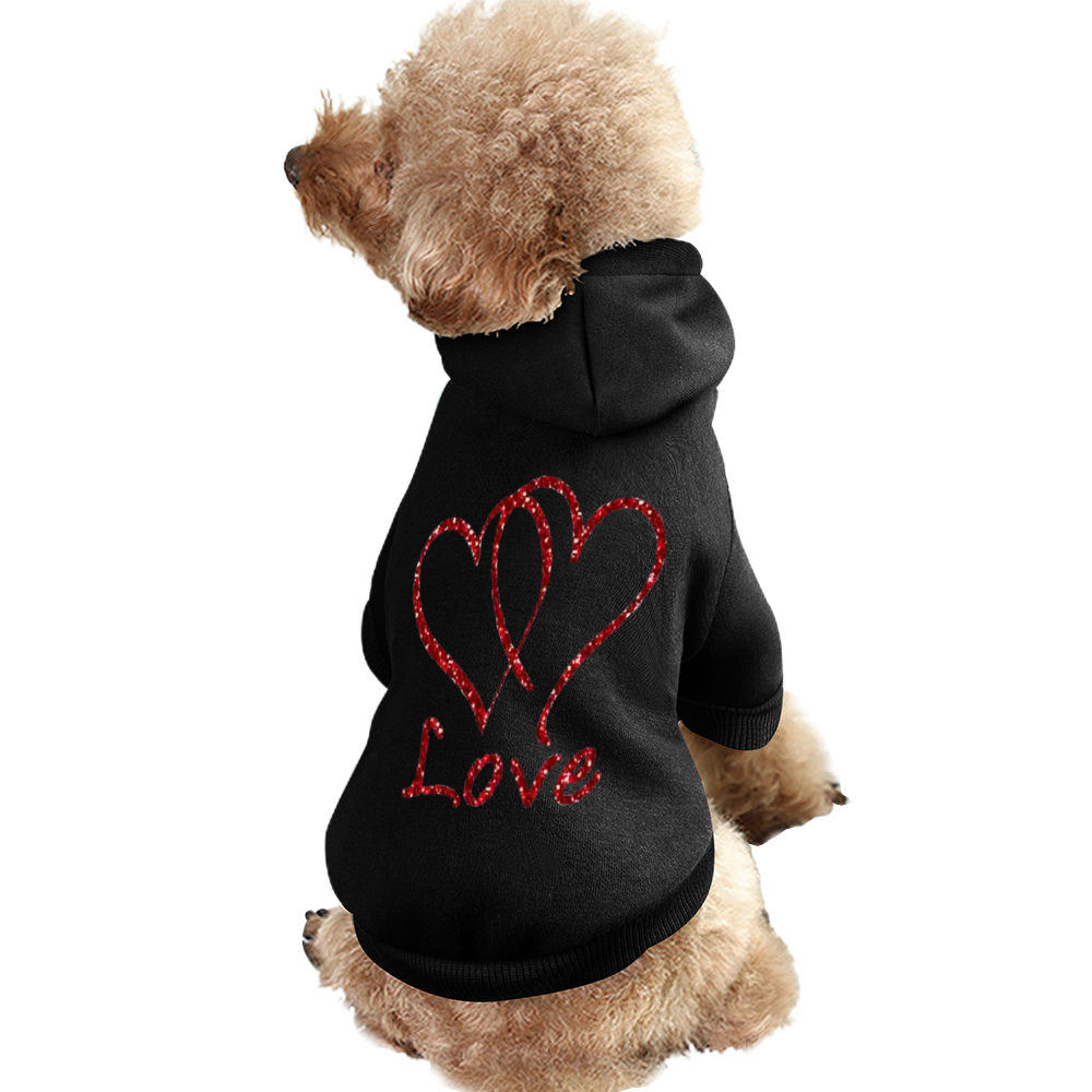 Custom Fashion Pet Hoodie Dogs & Cats Fashion Clothing Ti Amo I love you