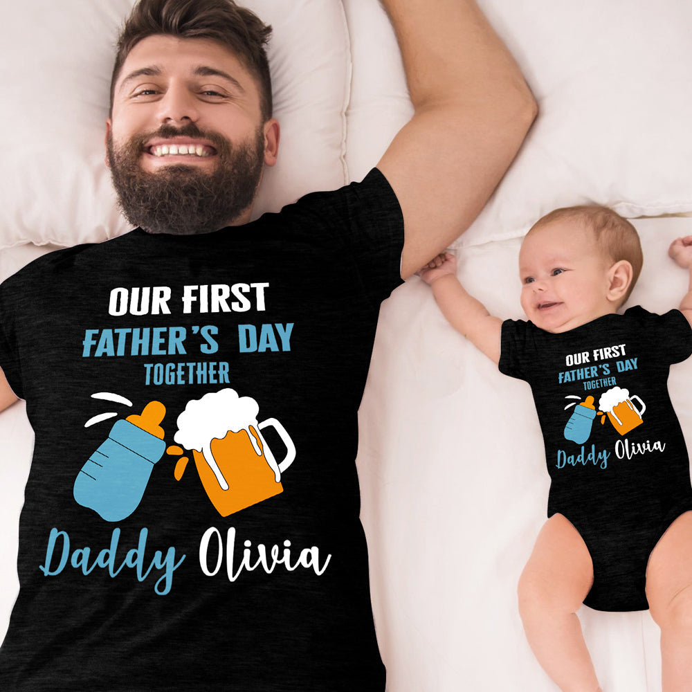 Custom Name Father's Day Shirt for Dad/Grandpa Ti Amo I love you