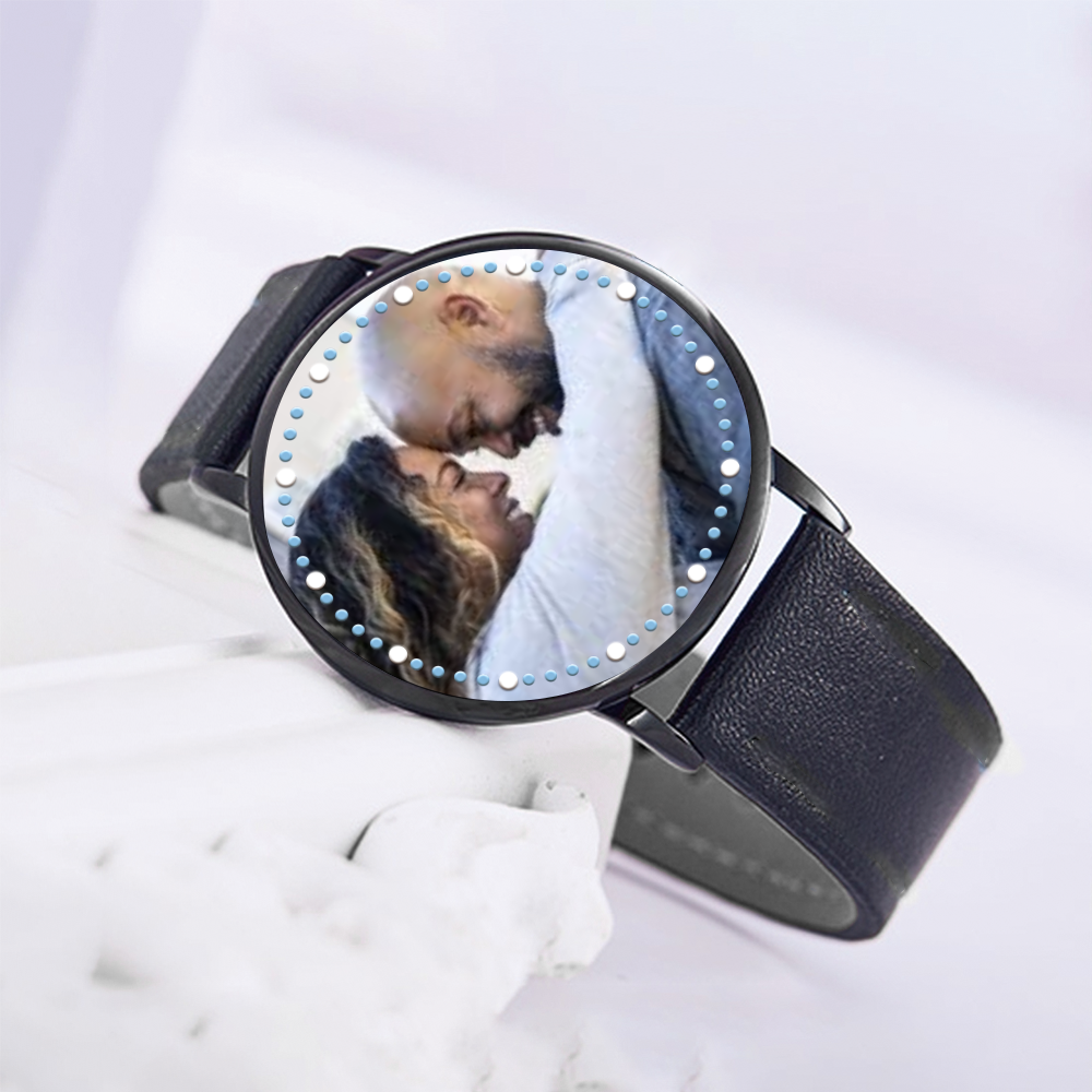 Custom Watch Black LED Touch Screen Watch Ti Amo I love you