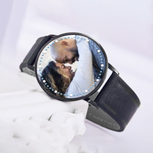 Load image into Gallery viewer, Custom Watch Black LED Touch Screen Watch Ti Amo I love you
