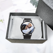 Load image into Gallery viewer, Custom Watch Black Plastic Quartz Watch Ti Amo I love you
