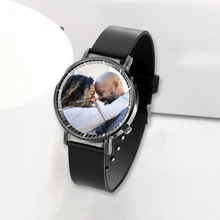 Load image into Gallery viewer, Custom Watch Black Plastic Quartz Watch Ti Amo I love you
