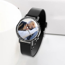 Load image into Gallery viewer, Custom Watch Classic Black Plastic Quartz Watches [PE Bag Packaging] Ti Amo I love you
