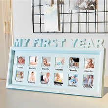 Load image into Gallery viewer, Customize your Baby&#39;s First Year Pictures - Baby Photo Album - 12 Pictures Ti Amo I love you
