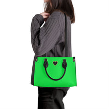 Load image into Gallery viewer, Ti Amo I love you - Exclusive Brand - Radiant Hulk - Luxury Womens PU Tote Bag - Black Straps
