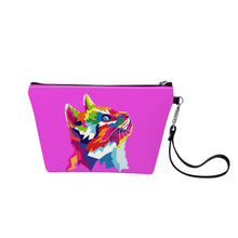 Load image into Gallery viewer, Ti Amo I love you - Exclusive Brand  - Brilliant Lavender Rose - Cat - Sling Cosmetic Bag
