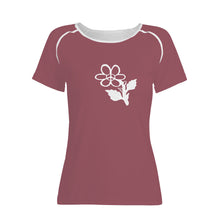 Load image into Gallery viewer, Ti Amo I love you - Exclusive Brand - Spinel Rose - White Daisy - Women&#39;s T shirt
