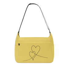 Load image into Gallery viewer, Ti Amo I love you - Exclusive Brand - Arylide Yellow - Double Script Heart - Journey Computer Shoulder Bag
