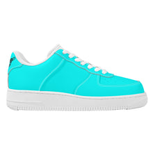 Load image into Gallery viewer, Ti Amo I love you - Exclusive Brand  - Aqua / Cyan - Skeleton Hands with Heart - Low Top Unisex Sneakers
