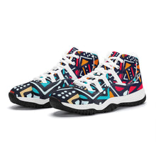 Load image into Gallery viewer, Ti Amo I love you - Exclusive Brand - Geometrical - High Top Air Retro Sneakers - White Soles
