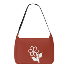 Load image into Gallery viewer, Ti Amo I love you - Exclusive Brand - Brick Red 2 - White Daisy -  Journey Computer Shoulder Bag
