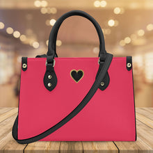 Load image into Gallery viewer, Ti Amo I love you - Exclusive Brand - Radical Red - Luxury Womens PU Tote Bag - Black Straps
