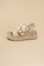 Load image into Gallery viewer, DREFTER- Black or Natural Chunky Summer Sandals Ti Amo I love you
