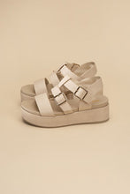 Load image into Gallery viewer, DREFTER- Black or Natural Chunky Summer Sandals Ti Amo I love you
