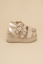 Load image into Gallery viewer, DREFTER- Black or Natural Chunky Summer Sandals Ti Amo I love you
