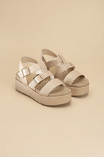 Load image into Gallery viewer, DREFTER- Black or Natural Chunky Summer Sandals Ti Amo I love you
