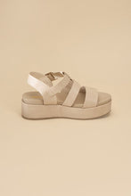 Load image into Gallery viewer, DREFTER- Black or Natural Chunky Summer Sandals Ti Amo I love you
