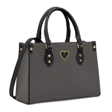 Load image into Gallery viewer, Ti Amo I love you - Exclusive Brand - Tundora - Luxury Womens PU Tote Bag - Black Straps
