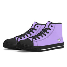Load image into Gallery viewer, Ti Amo I love you - Exclusive Brand - Lucid Lavender - Paper Airplane - High-Top Canvas Shoes - Black Soles
