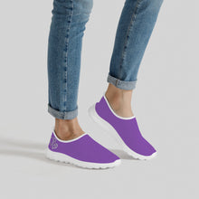 Load image into Gallery viewer, Ti Amo I love you - Exclusive Brand - Deep Lavender - Double White Heart - Women&#39;s Mesh Running Shoes - White Soles
