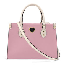 Load image into Gallery viewer, Ti Amo I love you - Exclusive Brand - Medium Azalea - Luxury Womens PU Tote Bag - Cream Straps
