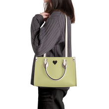 Load image into Gallery viewer, Ti Amo I love you - Exclusive Brand - Winter Hazel - Luxury Womens PU Tote Bag - Cream Straps
