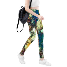 Load image into Gallery viewer, Ti Amo I love you  - Exclusive Brand  - Stained Glass - Yoga Leggings
