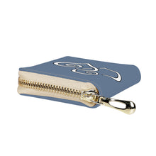 Load image into Gallery viewer, Ti Amo I love you - Exclusive Brand - Lynch - Double White Heart -  PU Leather - Zipper Card Holder
