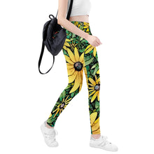 Load image into Gallery viewer, Ti Amo I love you - Exclusive Brand - Sunflower-  Yoga Leggings
