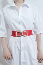 Load image into Gallery viewer, Double D Buckle PU Belt Ti Amo I love you
