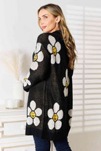 Load image into Gallery viewer, Double Take Floral Button Down Longline Cardigan Ti Amo I love you
