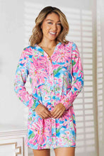 Load image into Gallery viewer, Double Take Floral Open Front Long Sleeve Cardigan Ti Amo I love you
