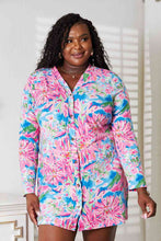 Load image into Gallery viewer, Double Take Floral Open Front Long Sleeve Cardigan Ti Amo I love you
