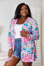 Load image into Gallery viewer, Double Take Floral Open Front Long Sleeve Cardigan Ti Amo I love you
