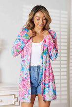 Load image into Gallery viewer, Double Take Floral Open Front Long Sleeve Cardigan Ti Amo I love you
