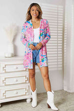 Load image into Gallery viewer, Double Take Floral Open Front Long Sleeve Cardigan Ti Amo I love you
