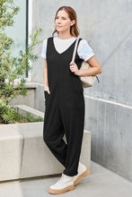 Load image into Gallery viewer, Double Take Full Size Sleeveless Straight Jumpsuit Ti Amo I love you
