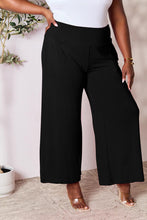 Load image into Gallery viewer, Double Take Full Size Smocked Wide Waistband Wide Leg Pants Ti Amo I love you
