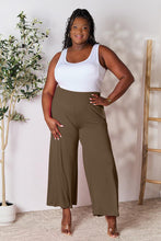 Load image into Gallery viewer, Double Take Full Size Smocked Wide Waistband Wide Leg Pants Ti Amo I love you
