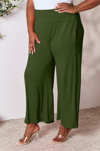 Load image into Gallery viewer, Double Take Full Size Smocked Wide Waistband Wide Leg Pants Ti Amo I love you
