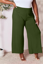 Load image into Gallery viewer, Double Take Full Size Smocked Wide Waistband Wide Leg Pants Ti Amo I love you
