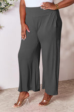 Load image into Gallery viewer, Double Take Full Size Smocked Wide Waistband Wide Leg Pants Ti Amo I love you
