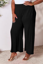 Load image into Gallery viewer, Double Take Full Size Smocked Wide Waistband Wide Leg Pants Ti Amo I love you
