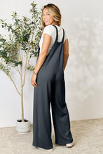 Load image into Gallery viewer, Double Take Full Size Wide Strap Overall with Pockets Ti Amo I love you
